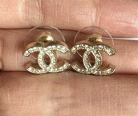 chanel classic gold earrings|Chanel earrings classic price.